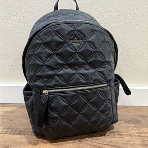 Kate Spade Quilted Black Backpack
